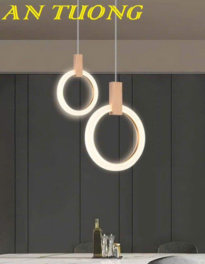 Đèn thả trần trang trí quầy bar - bàn đảo bếp đẹp 014