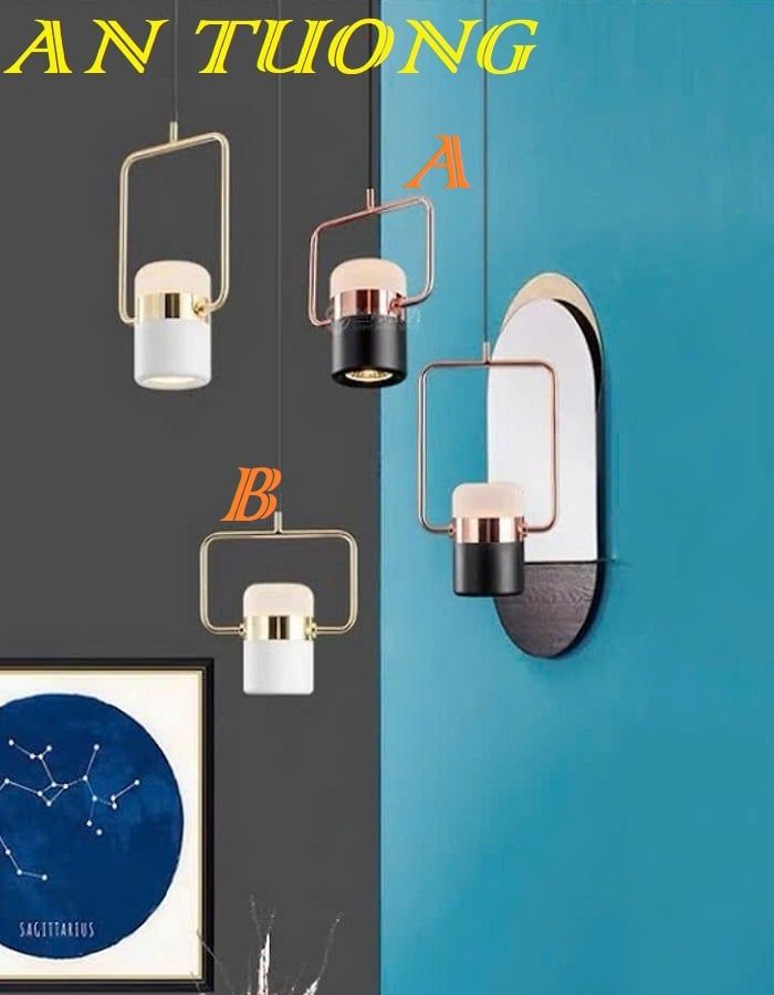 Đèn thả trần trang trí quầy bar - bàn đảo bếp đẹp 032