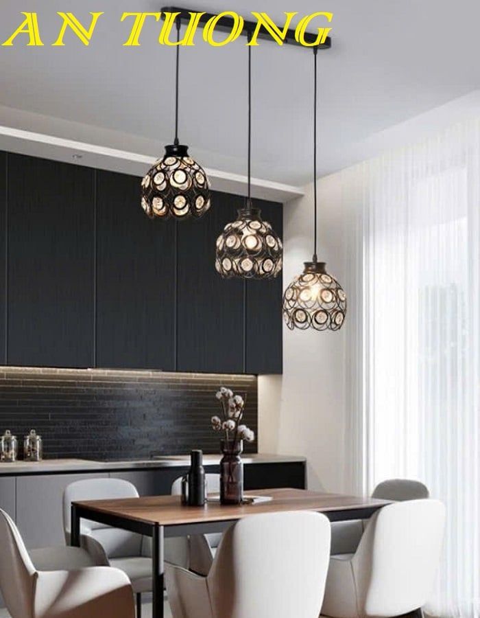 Đèn thả trang trí bàn ăn phòng bếp đẹp treo trần 081