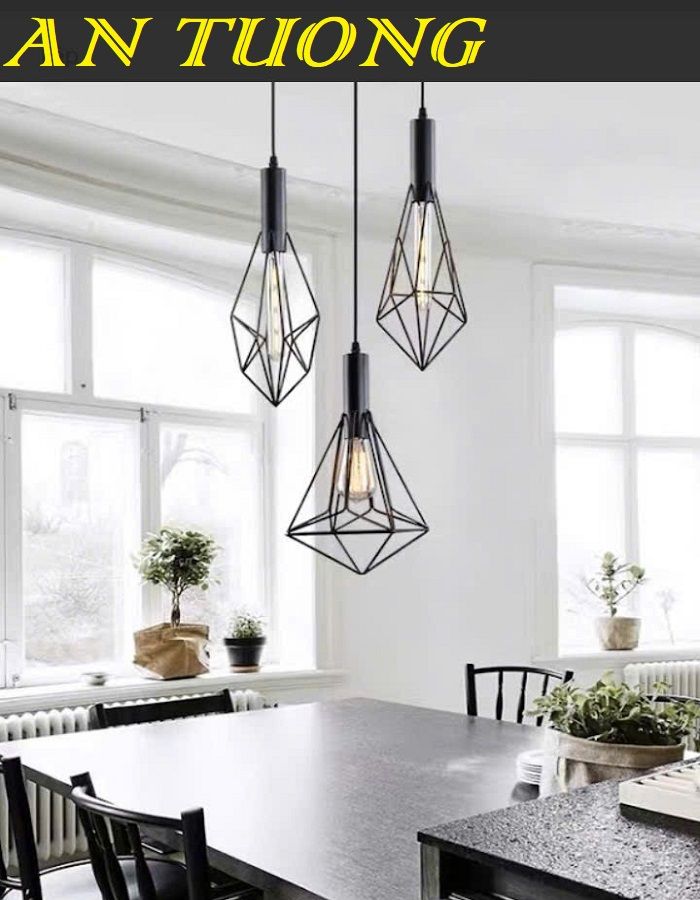 Đèn thả trang trí bàn ăn phòng bếp đẹp treo trần 0105