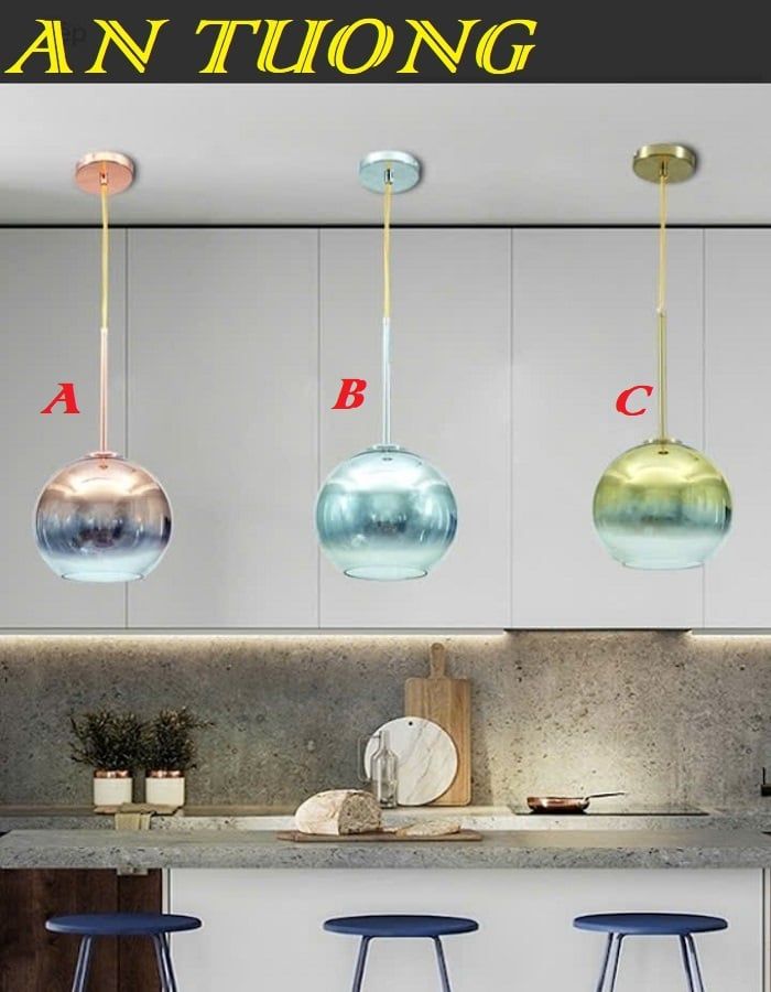 Đèn thả trang trí bàn ăn phòng bếp đẹp treo trần 0109