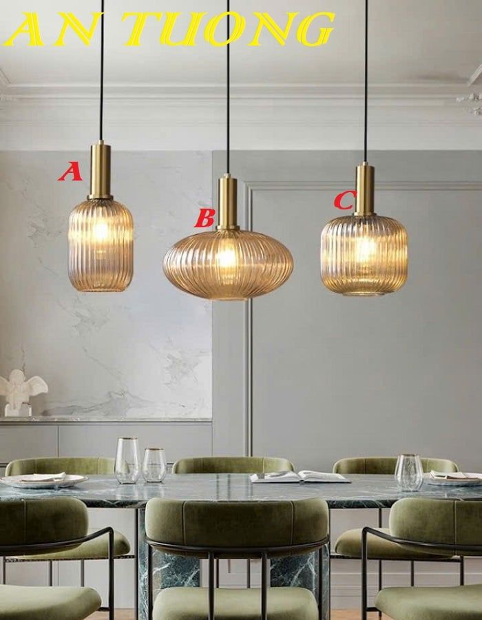 Đèn thả trang trí bàn ăn phòng bếp đẹp treo trần 0126