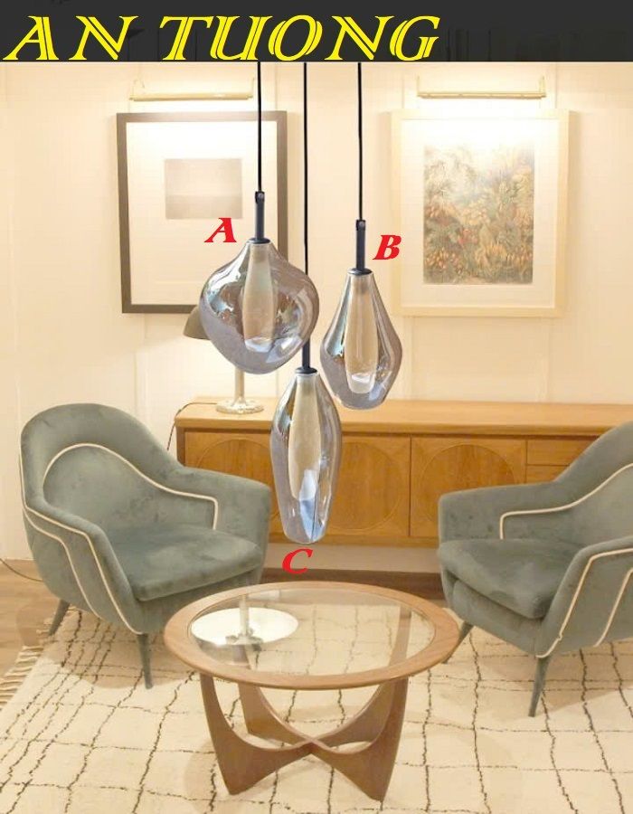 Đèn thả trang trí bàn ăn phòng bếp đẹp treo trần 0128