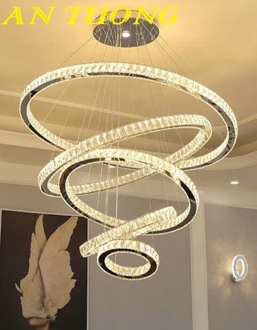 Đèn thả trang trí phòng khách đẹp đơn giản hiện đại