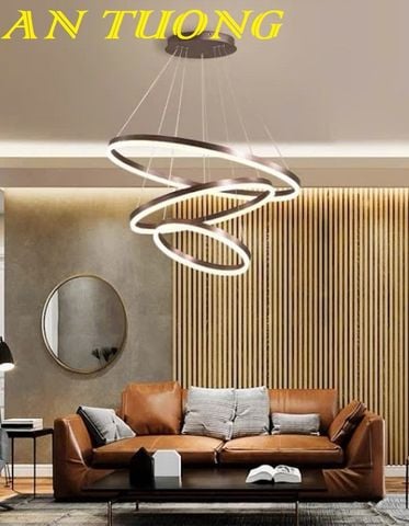 Đèn thả trang trí phòng khách đẹp đơn giản hiện đại