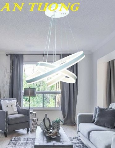 Đèn thả trang trí phòng khách đẹp đơn giản hiện đại