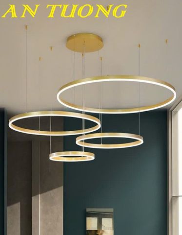 Đèn thả trang trí phòng khách đẹp đơn giản hiện đại