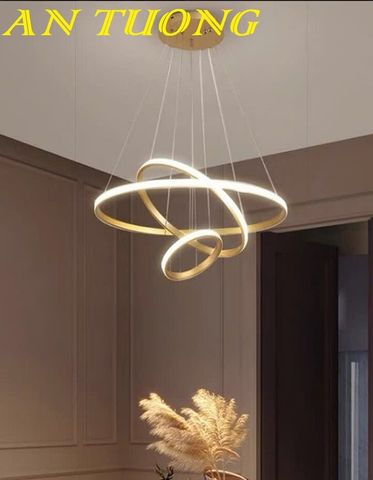Đèn thả trang trí phòng khách đẹp đơn giản hiện đại
