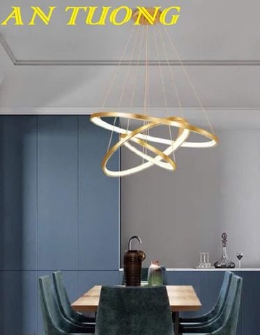 Đèn thả trang trí phòng khách đẹp đơn giản hiện đại