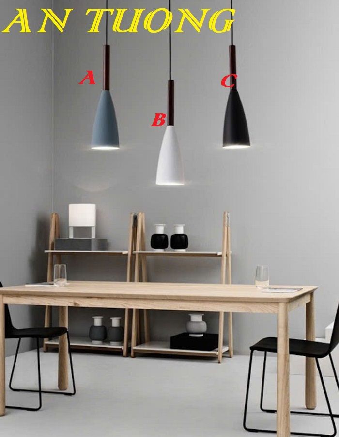 Đèn thả trang trí quán cafe đẹp treo trần 040