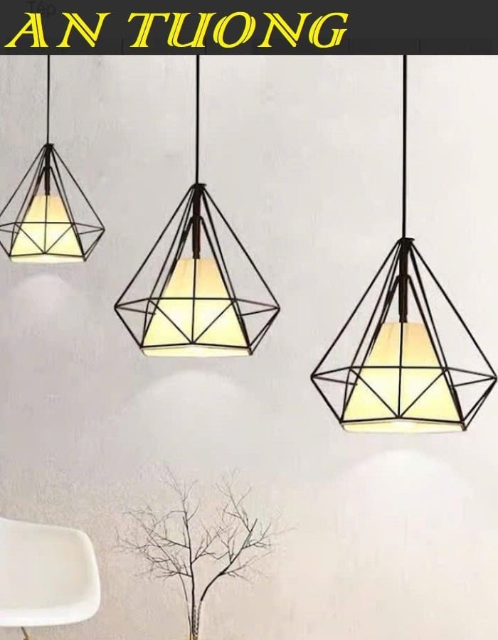 Đèn thả trang trí quán cafe đẹp treo trần 049