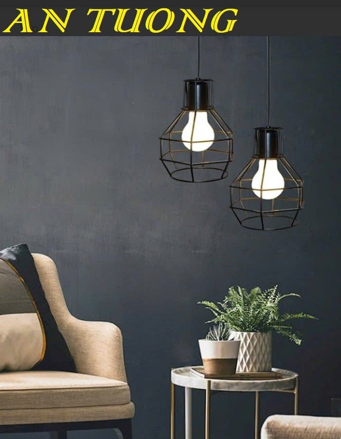 Đèn thả trang trí quán cafe đẹp treo trần 054