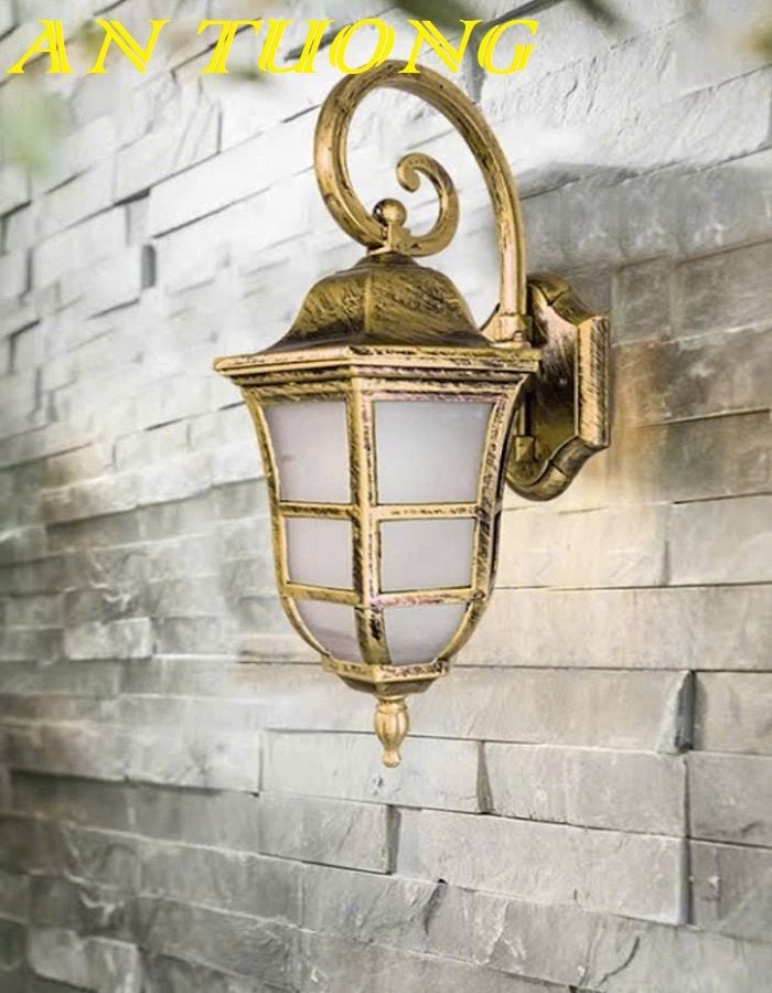 Đèn treo tường cổ điển ngoài trời trang trí ngoại thất sân vườn đẹp 007