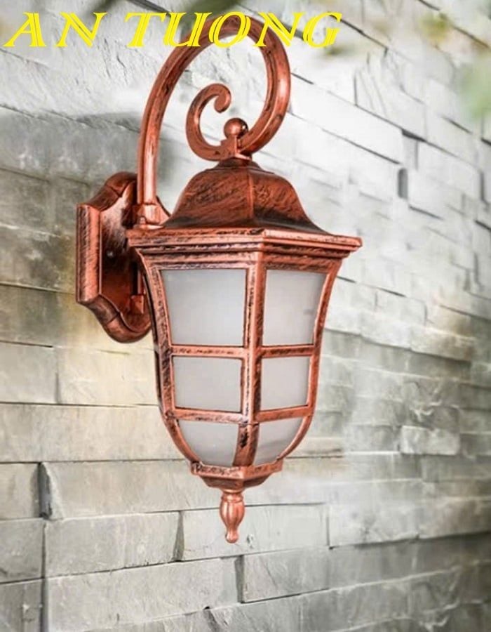 Đèn treo tường cổ điển ngoài trời trang trí ngoại thất sân vườn đẹp 008