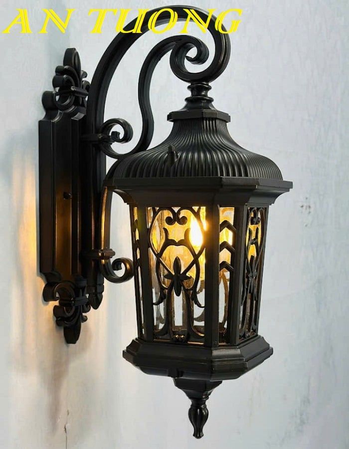 Đèn treo tường cổ điển ngoài trời trang trí ngoại thất sân vườn đẹp 016