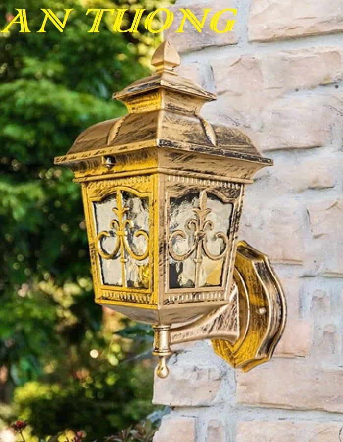 Đèn treo tường cổ điển ngoài trời trang trí ngoại thất sân vườn đẹp 017