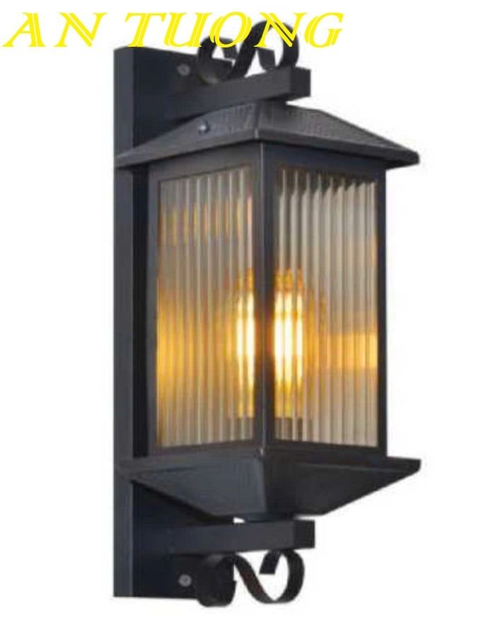 Đèn treo tường cổ điển ngoài trời trang trí hàng rào sân vườn đẹp 066