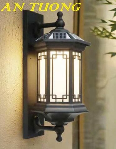  Đèn treo tường cổ điển ngoài trời trang trí hàng rào sân vườn đẹp 074 