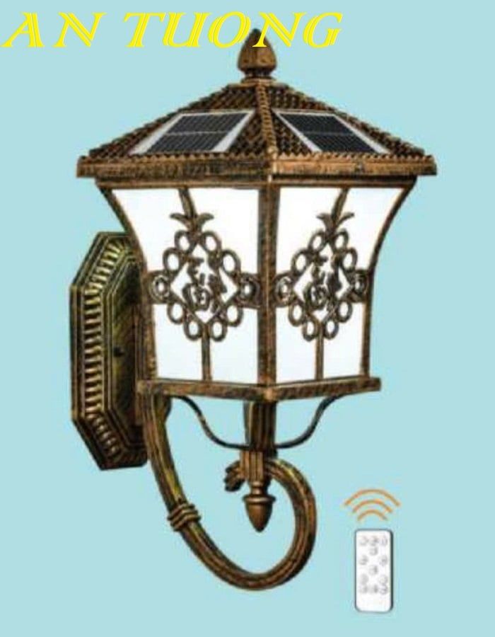 Đèn treo tường cổ điển ngoài trời trang trí hàng rào sân vườn đẹp 076