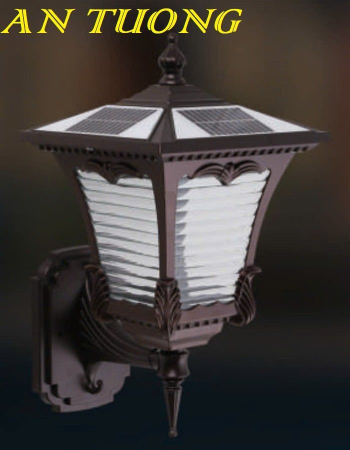 Đèn treo tường cổ điển ngoài trời trang trí hàng rào sân vườn đẹp 004