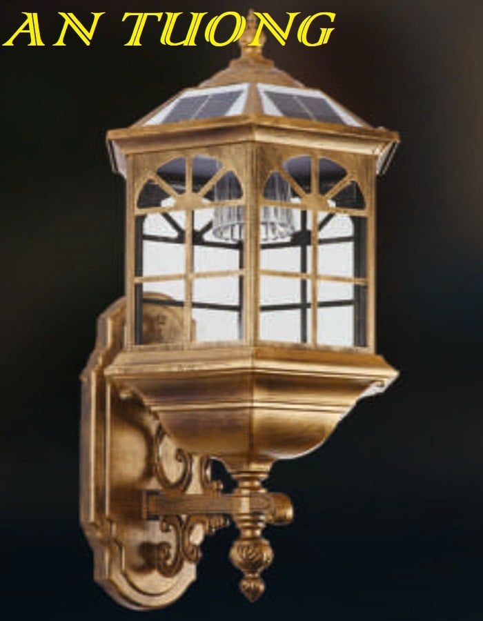 Đèn treo tường cổ điển ngoài trời trang trí hàng rào sân vườn đẹp 005