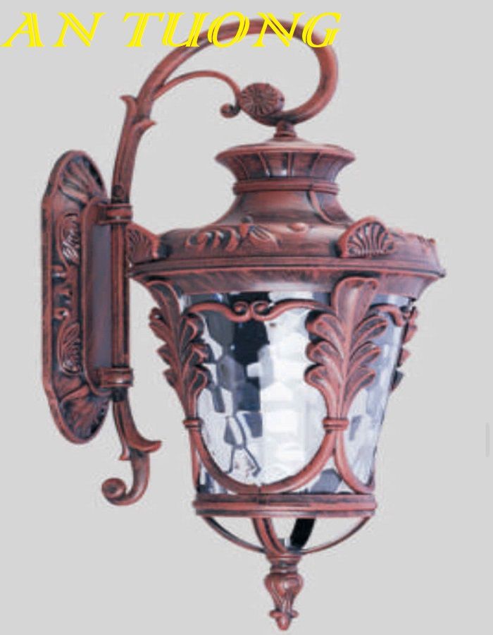 Đèn treo tường cổ điển ngoài trời trang trí hàng rào sân vườn đẹp 013