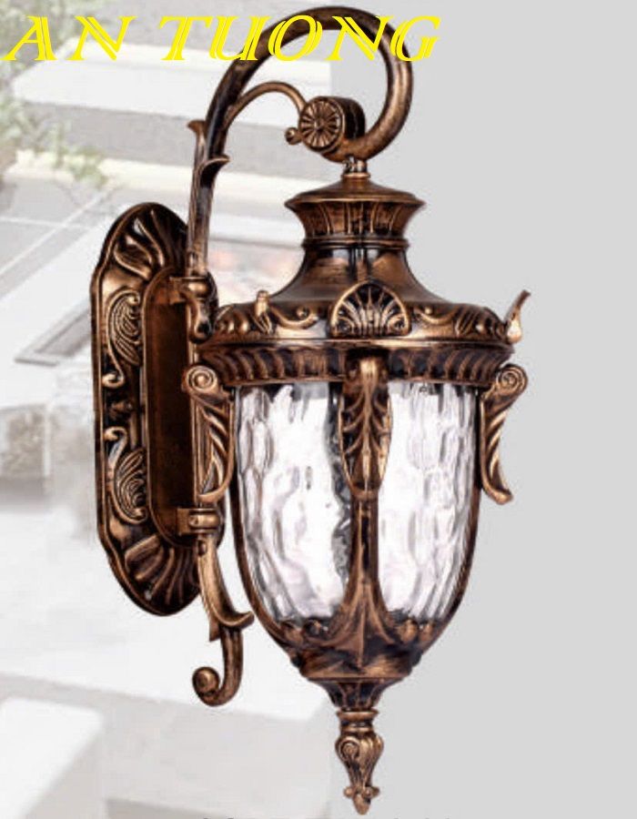 Đèn treo tường cổ điển ngoài trời trang trí hàng rào sân vườn đẹp 031