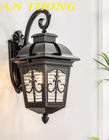  Đèn treo tường cổ điển ngoài trời trang trí hàng rào sân vườn đẹp 0106 