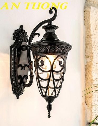  Đèn treo tường cổ điển ngoài trời trang trí hàng rào sân vườn đẹp 0107 
