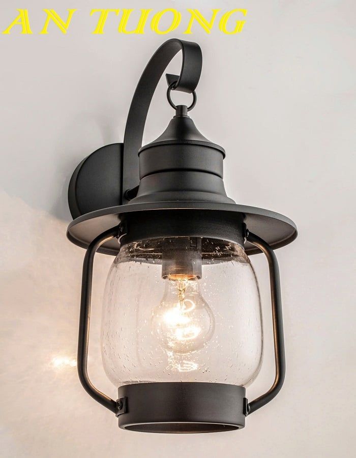 Đèn treo tường ngoài trời trang trí tường hàng rào sân vườn đẹp 067