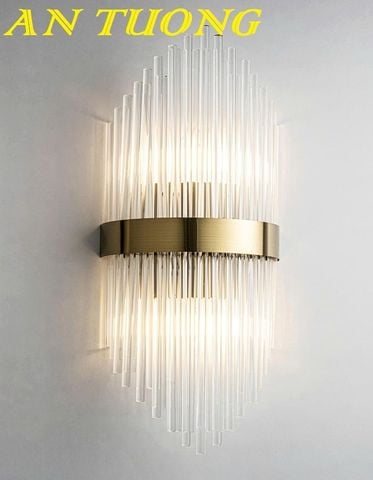 Đèn treo tường pha lê đẹp trang trí phòng khách hiện đại