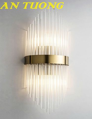 Đèn treo tường pha lê đẹp trang trí phòng khách hiện đại