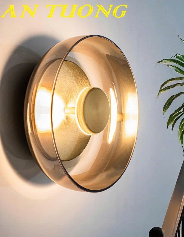 Đèn treo tường wabi sabi hình tròn trang trí 0350