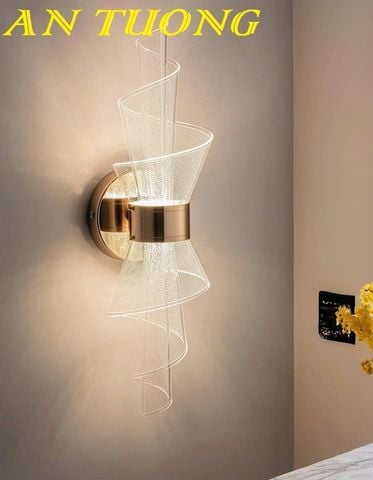  Đèn treo tường cầu thang xoắn ốc trang trí LED hiện đại 0353 