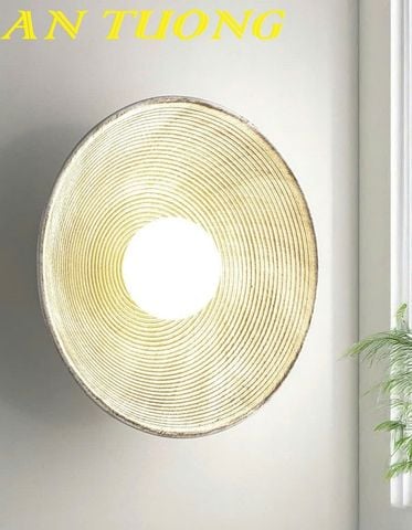  Đèn treo tường tròn wabi sabi 0404 