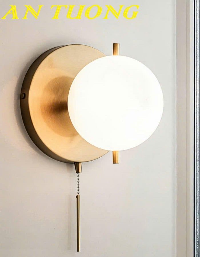 Đèn treo tường tròn wabi sabi 0406
