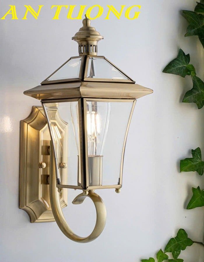 Đèn treo tường ngoài trời trang trí mặt tiền nhà cổ điển 0428