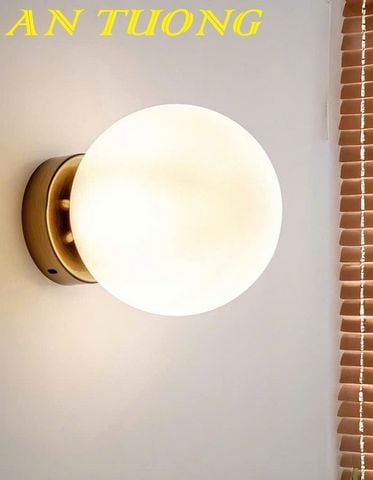  Đèn treo tường tròn trang trí wabi sabi 0437 
