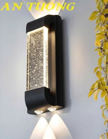  Đèn treo tường hắt sáng 2 đầu trang trí ngoài trời 0490 