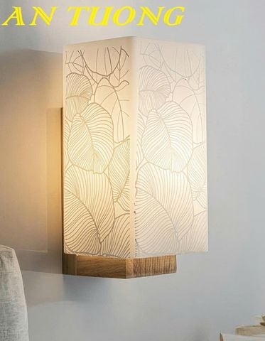  Đèn treo tường trang trí phòng ngủ đẹp đế gỗ 0520 