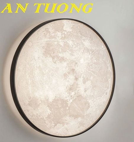  Đèn treo tường hình tròn kiểu mặt trăng trang trí 0118 