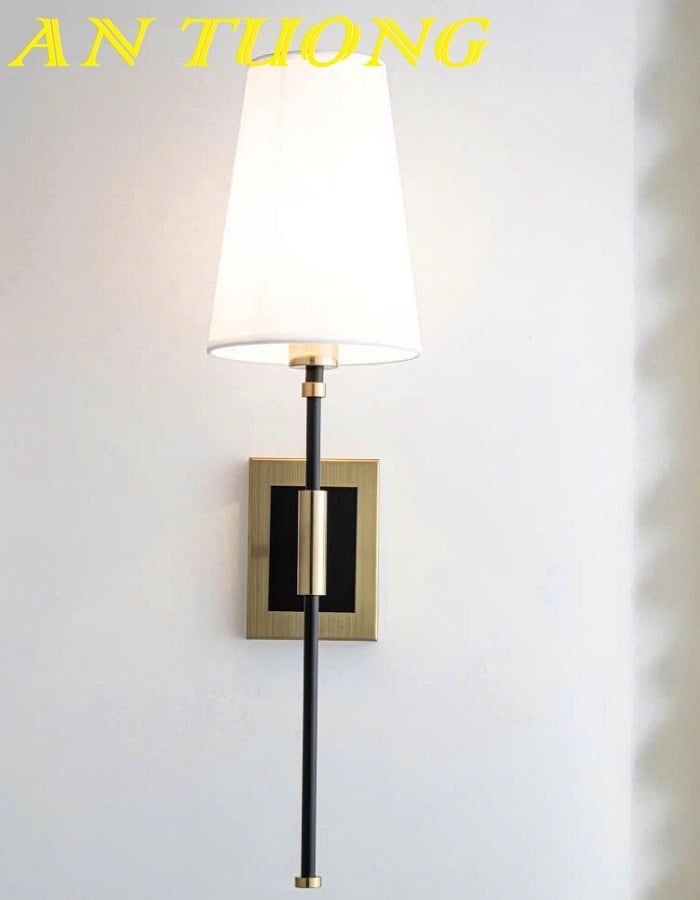 Đèn treo tường tân cổ điển trang trí chao vải 0129