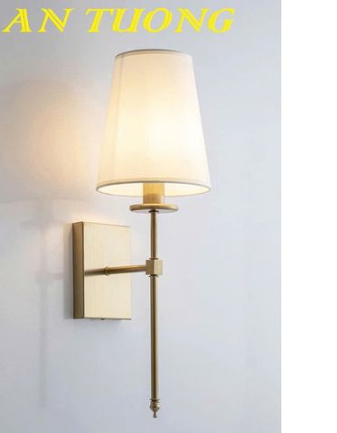  Đèn treo tường tân cổ điển chao vải 0134 