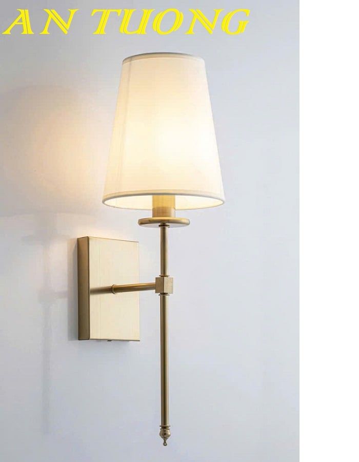 Đèn treo tường tân cổ điển chao vải 0134