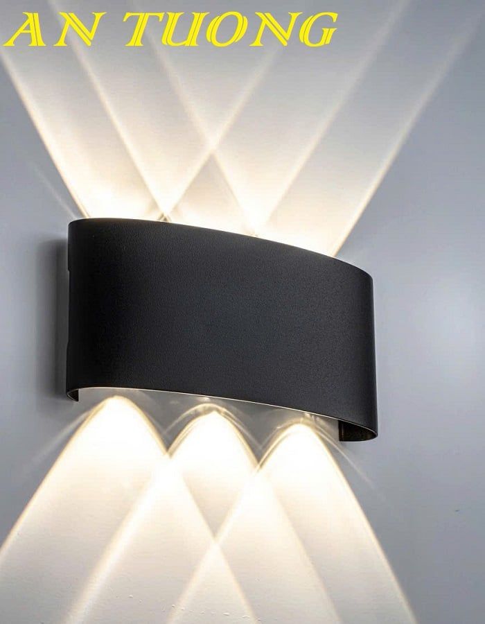 Đèn treo tường hắt 6 tia trang trí hàng rào sân vườn ngoại thất 0158