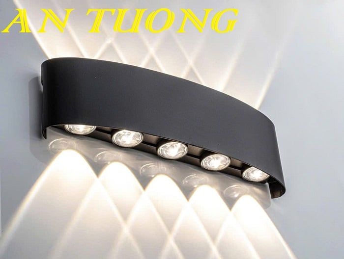 Đèn treo tường hắt 10 tia trang trí mặt tiền ban công ngoại thất 0163