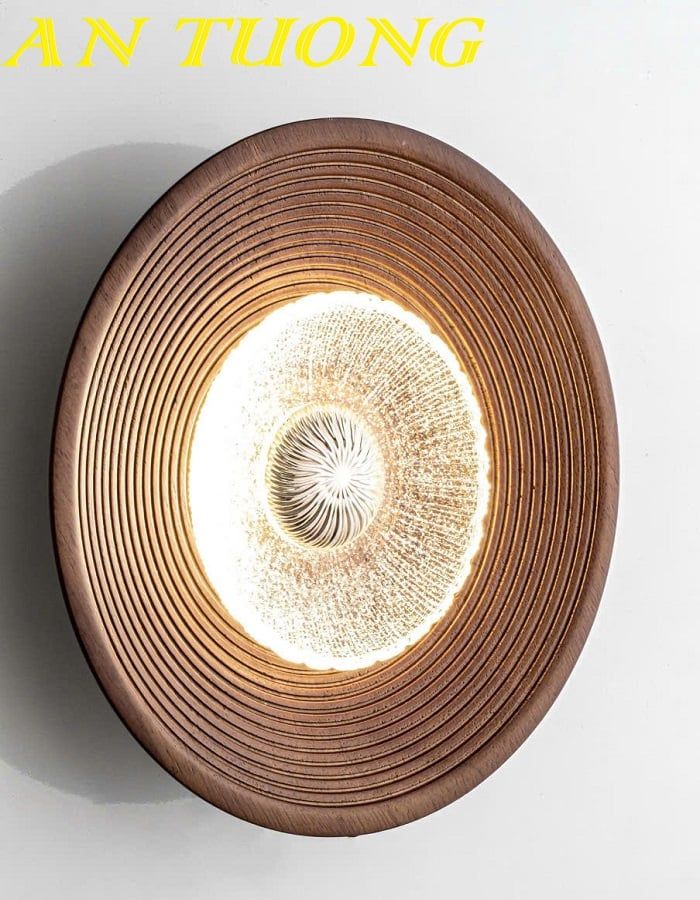 Đèn treo tường wabi sabi hình tròn trang trí 0176
