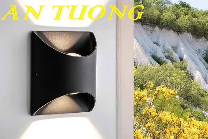Đèn treo tường hắt 2 chiều trang trí ban công mặt tiền nhà đẹp 0205