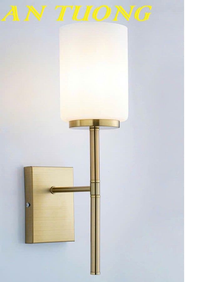Đèn treo tường tân cổ điển chao thủy tinh đẹp 0213