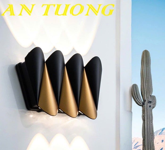 Đèn treo tường sân vườn hàng rào hắt tường ngoại thất đẹp 0215